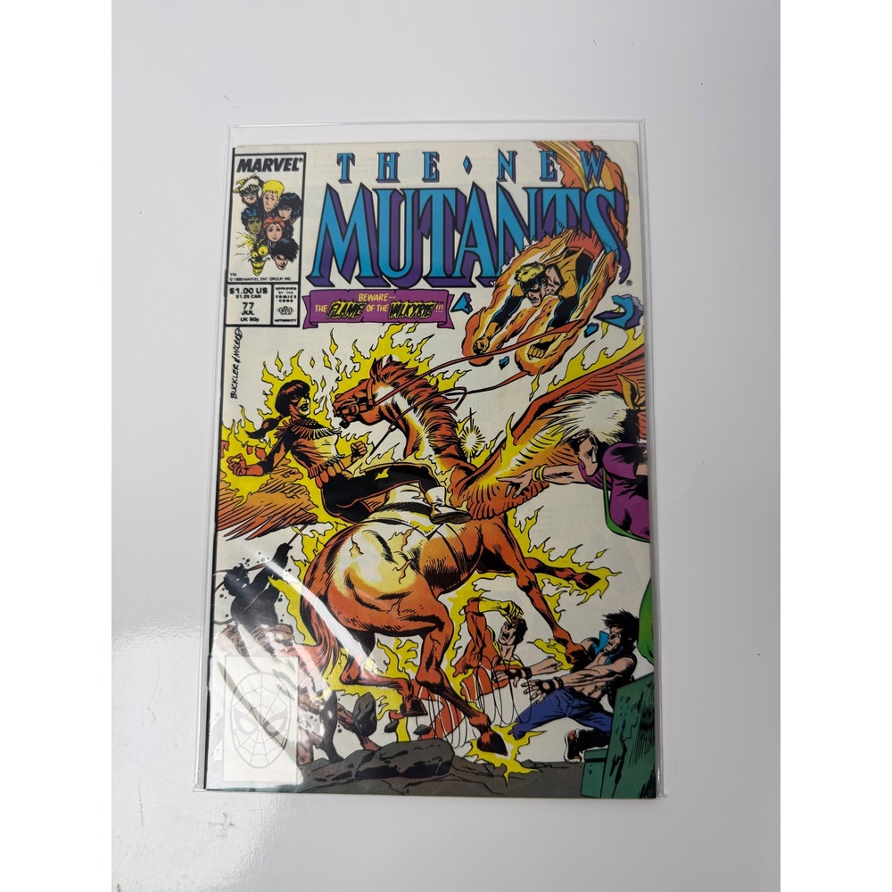 Marvel The New Mutants 77 1989 Rich Buckler Cover Asgard Hela Mirage Cannonball